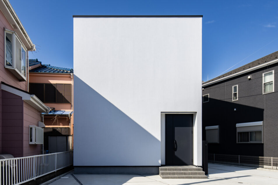 casa cube モデルハウス正面