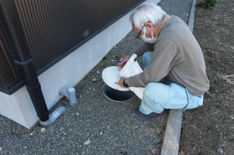 マスの確認作業中の写真